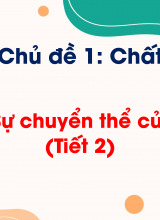Chủ đề 1 - Bài 2 Sự chuyển thể của nước (Tiết 2)